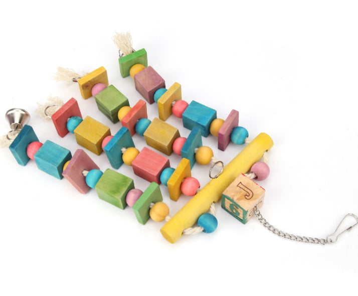 Colorful Parrot Toy with Bells & Swing – Engage & Entertain