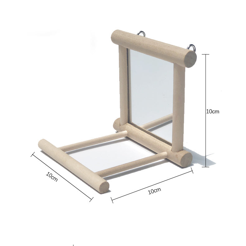 Bird Stand with Mirror – Entertain & Engage Your Feathered Friend