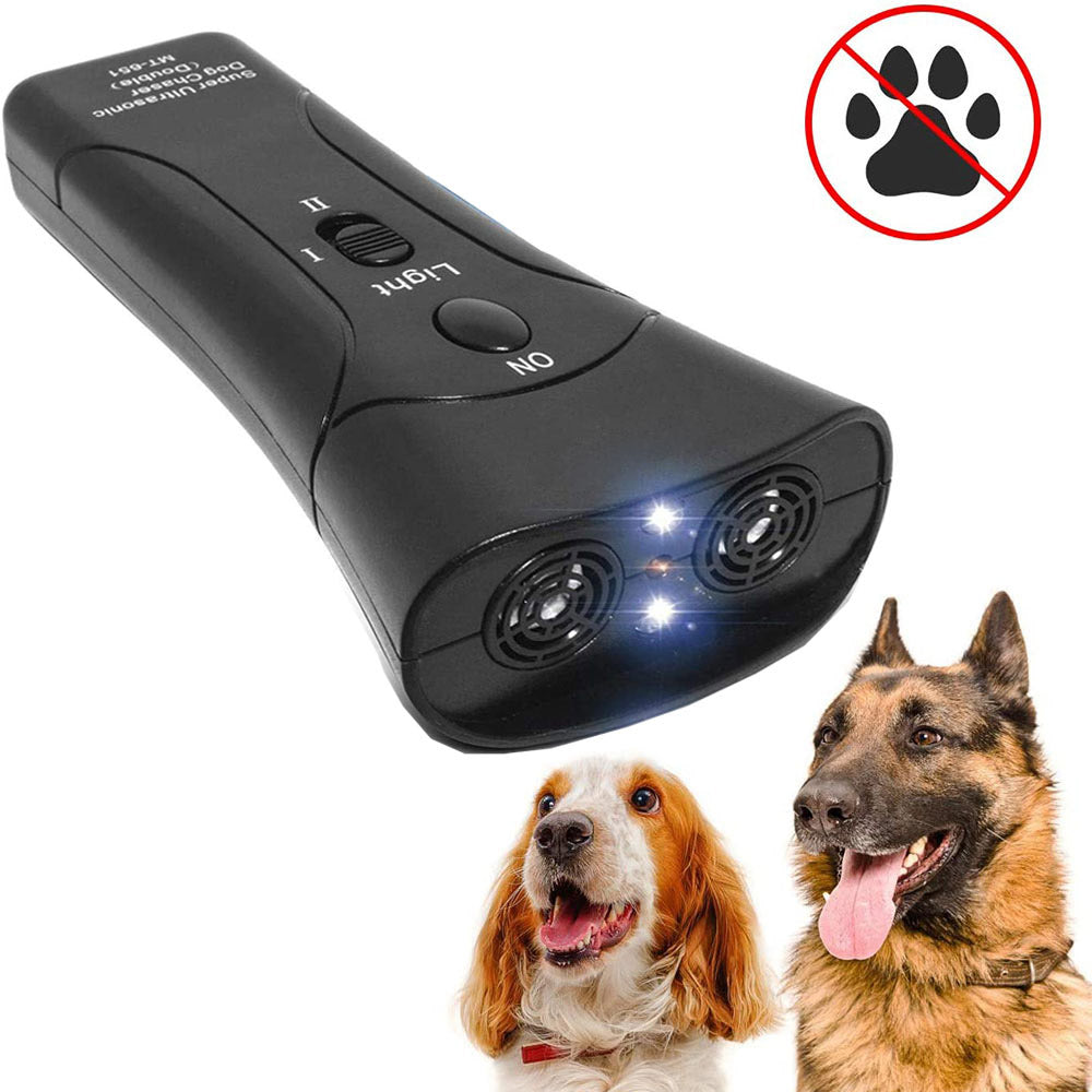 Ultrasonic Anti-Barking Device with LED Flashlight