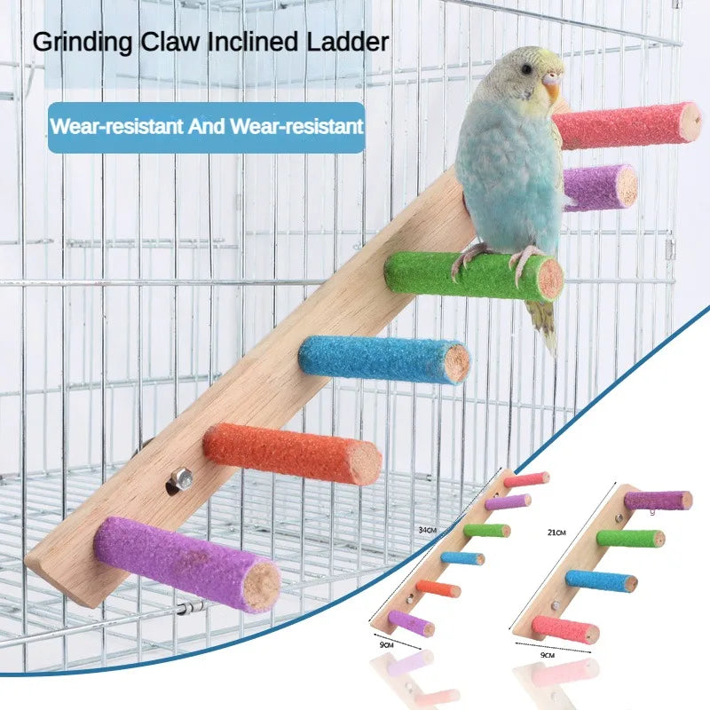 Wooden Bird Climbing Ladder – Fun & Interactive