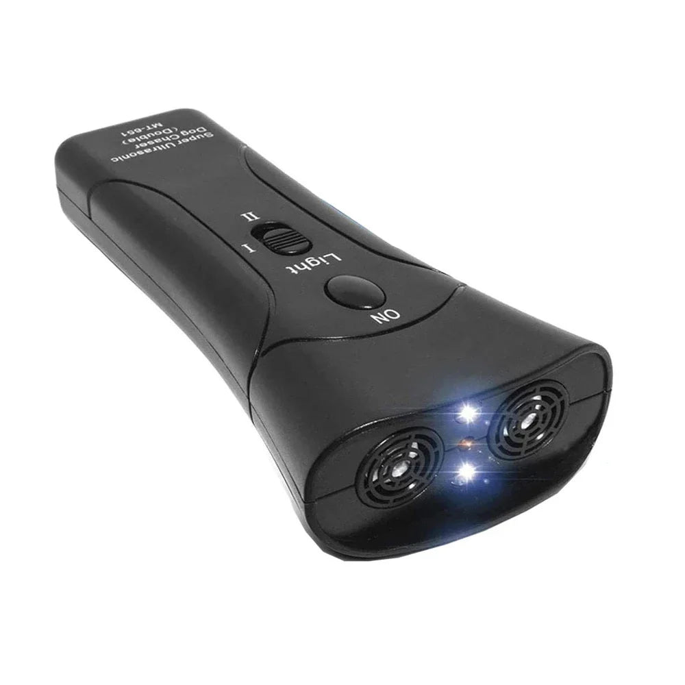 Ultrasonic Anti-Barking Device with LED Flashlight