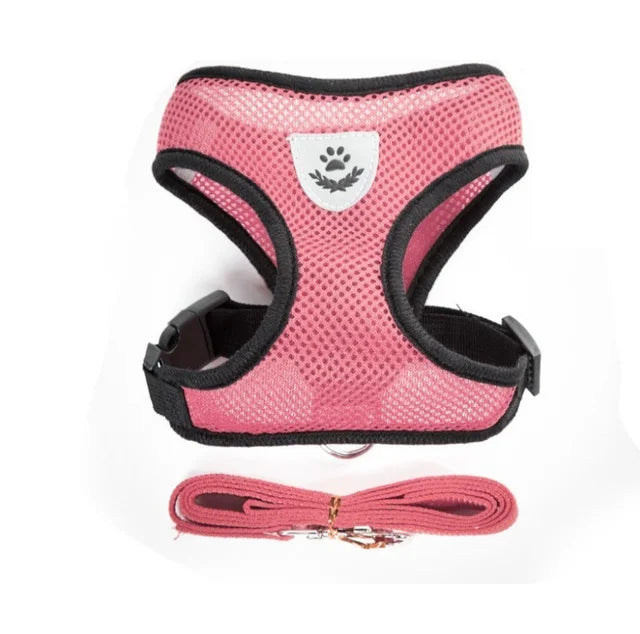 Adjustable Reflective Harness with Leash for Cats & Small Dogs
