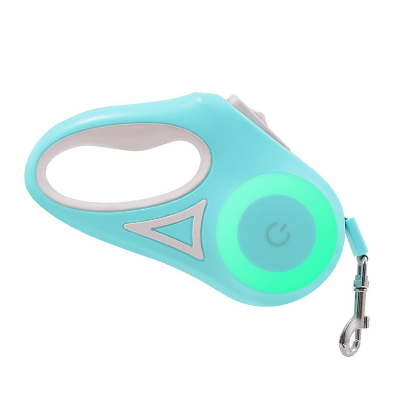 Retractable Leash with Collar and Spotlight for Small to Medium Dogs