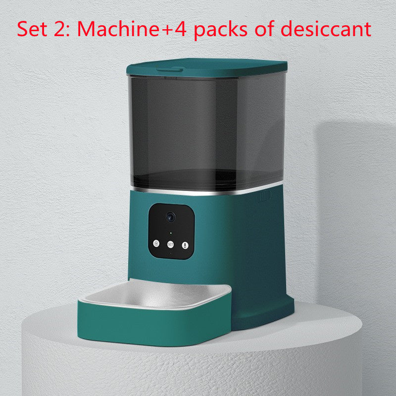 Smart Automatic Pet Feeder with Voice Recorder and Timer – Key Control Version