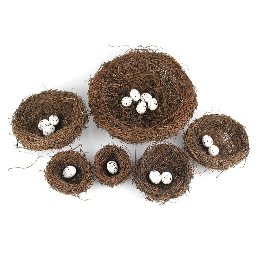 Handmade Rattan Bird Nest – Natural Décor & Birdhouse!