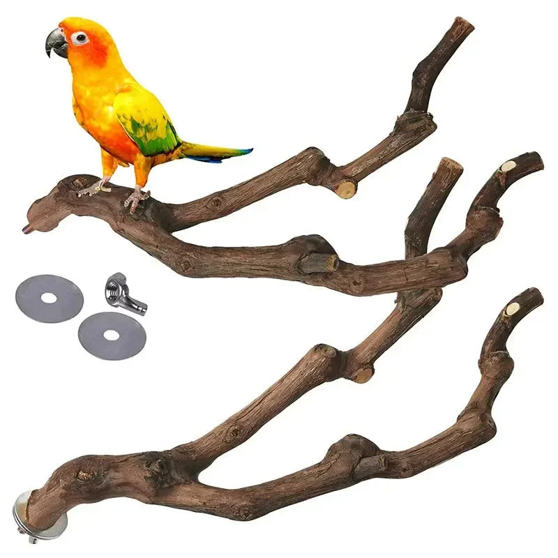 Natural Grape Wood Perch – A Cozy Spot for Your Bird!