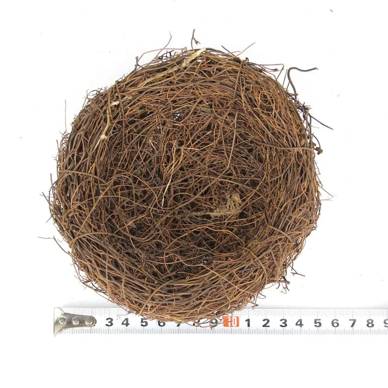 Handmade Rattan Bird Nest – Natural Décor & Birdhouse!