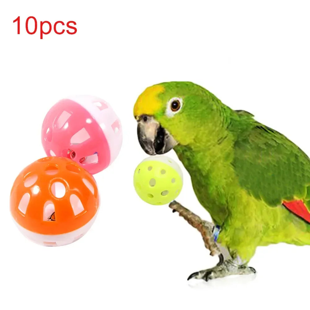 Colorful Rolling Bell Balls – Fun for Your Feathered Friend!