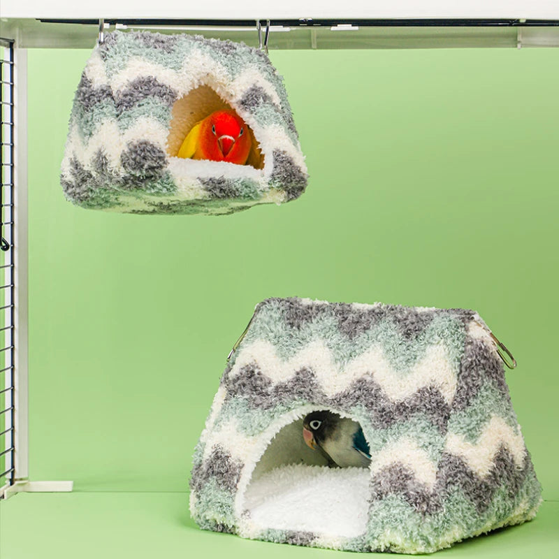 Winter Warm Bird Hammock – Cozy Nest for Small Parrots