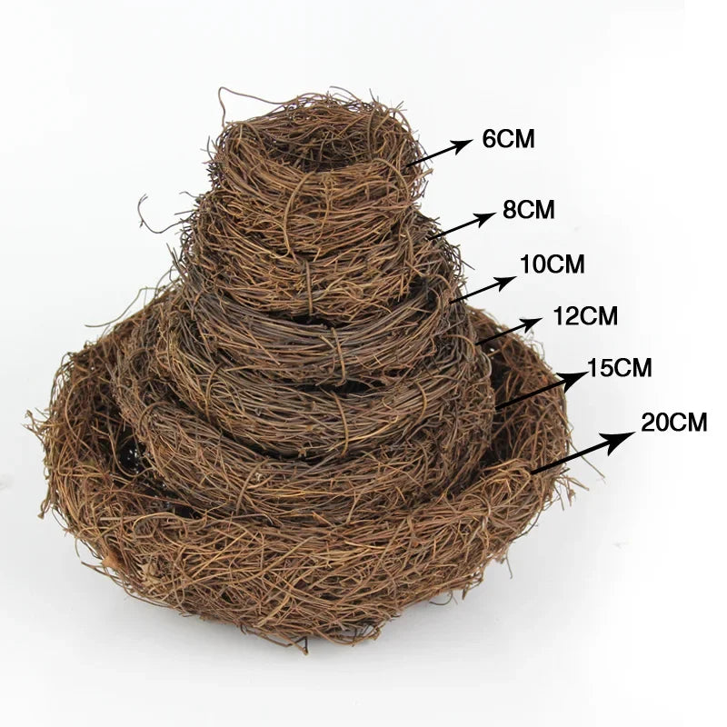 Handmade Rattan Bird Nest – Natural Décor & Birdhouse!