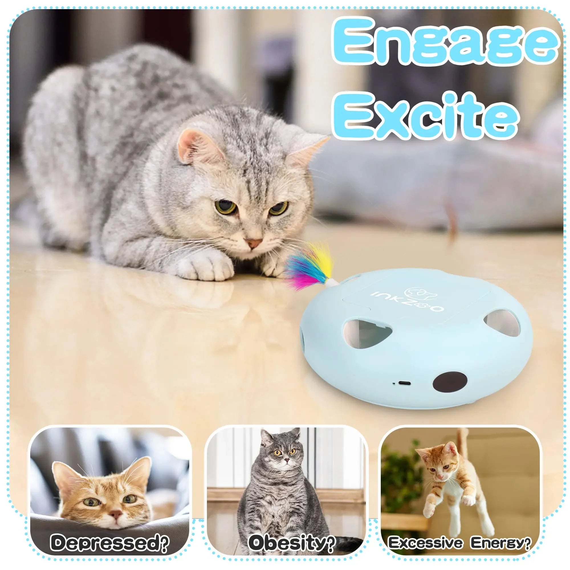 Smart Interactive Cat Toy Bubble