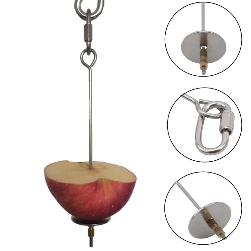 Stainless Steel Bird Fruit Holder – Healthy Treat Fun!