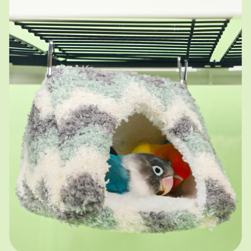 Winter Warm Bird Hammock – Cozy Nest for Small Parrots