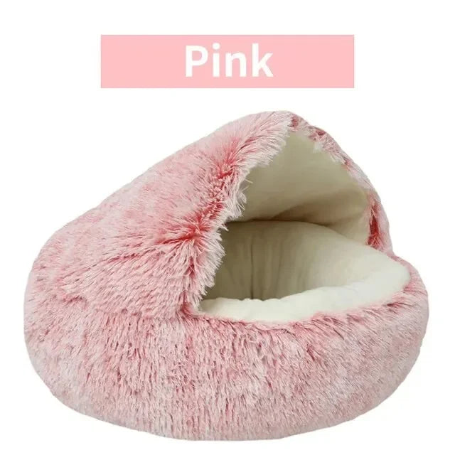 Circular Plush Cat Bed