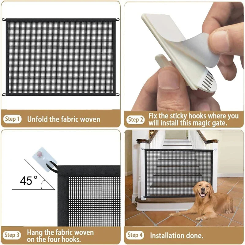 Mesh Screen Dog Barrier Gate