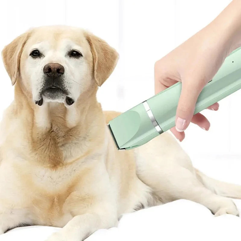 4-in-1 Quiet Cordless Pet Grooming Kit: Clippers, Trimmers & Nail Grinder for Stress-Free Grooming