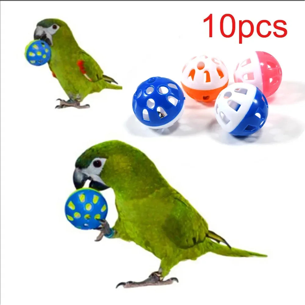 Colorful Rolling Bell Balls – Fun for Your Feathered Friend!