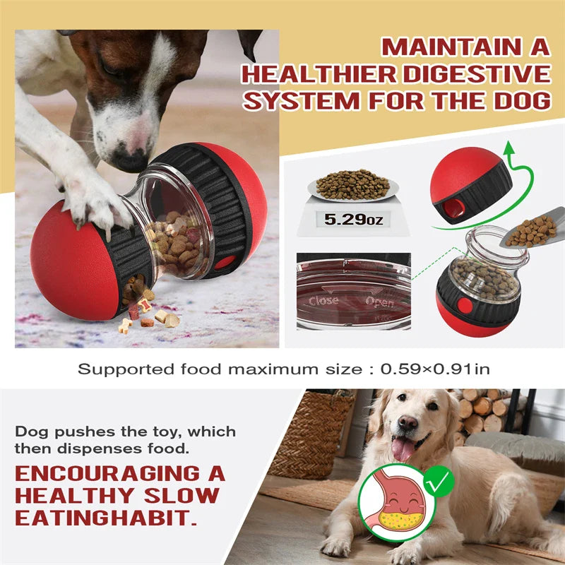 Interactive Slow Feeder Ball for Pets – Mental Stimulation & Food Dispenser