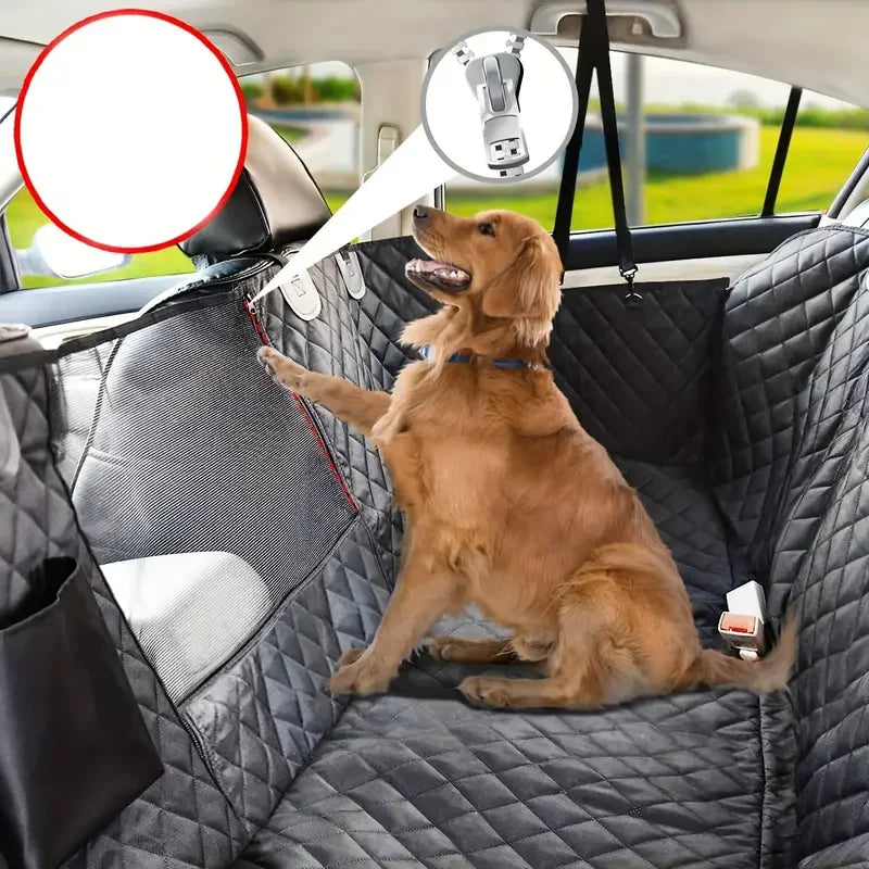 Ultimate PETRAVEL Waterproof Dog Car Seat Cover - Keep Your Dog Safe and Your Car Clean!