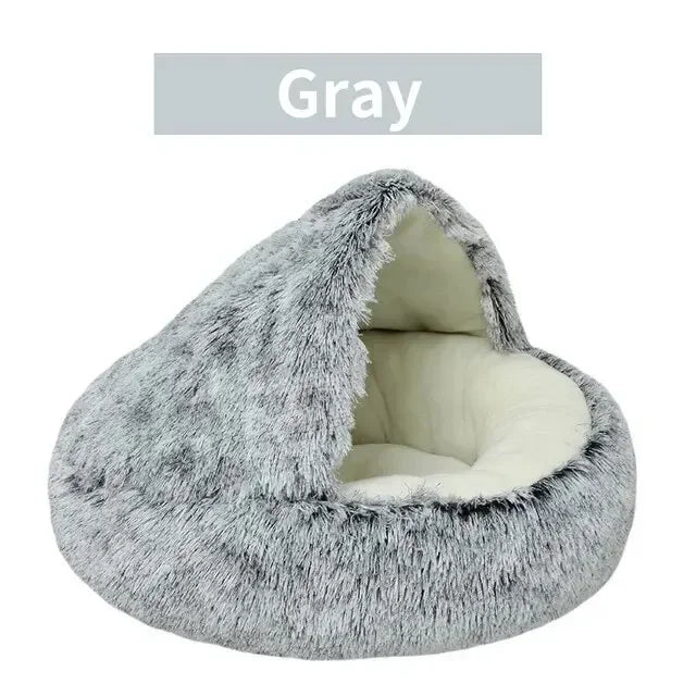 Circular Plush Cat Bed