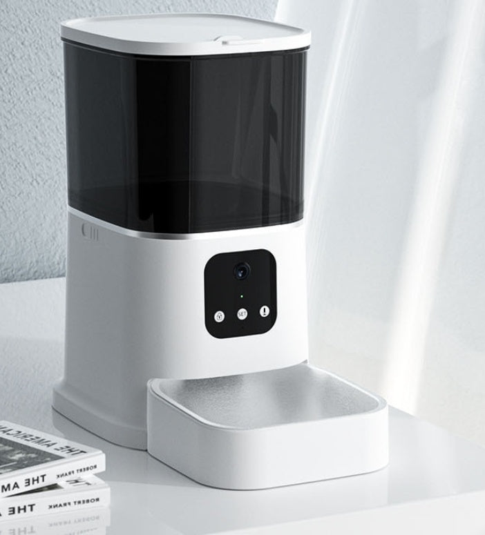 Smart Automatic Pet Feeder with Voice Recorder and Timer – Key Control Version