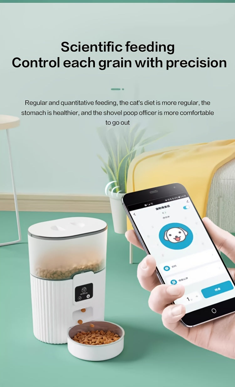 PAPIFEED Smart Pet Feeder – WiFi-Enabled Automatic Cat & Dog Feeding Solution