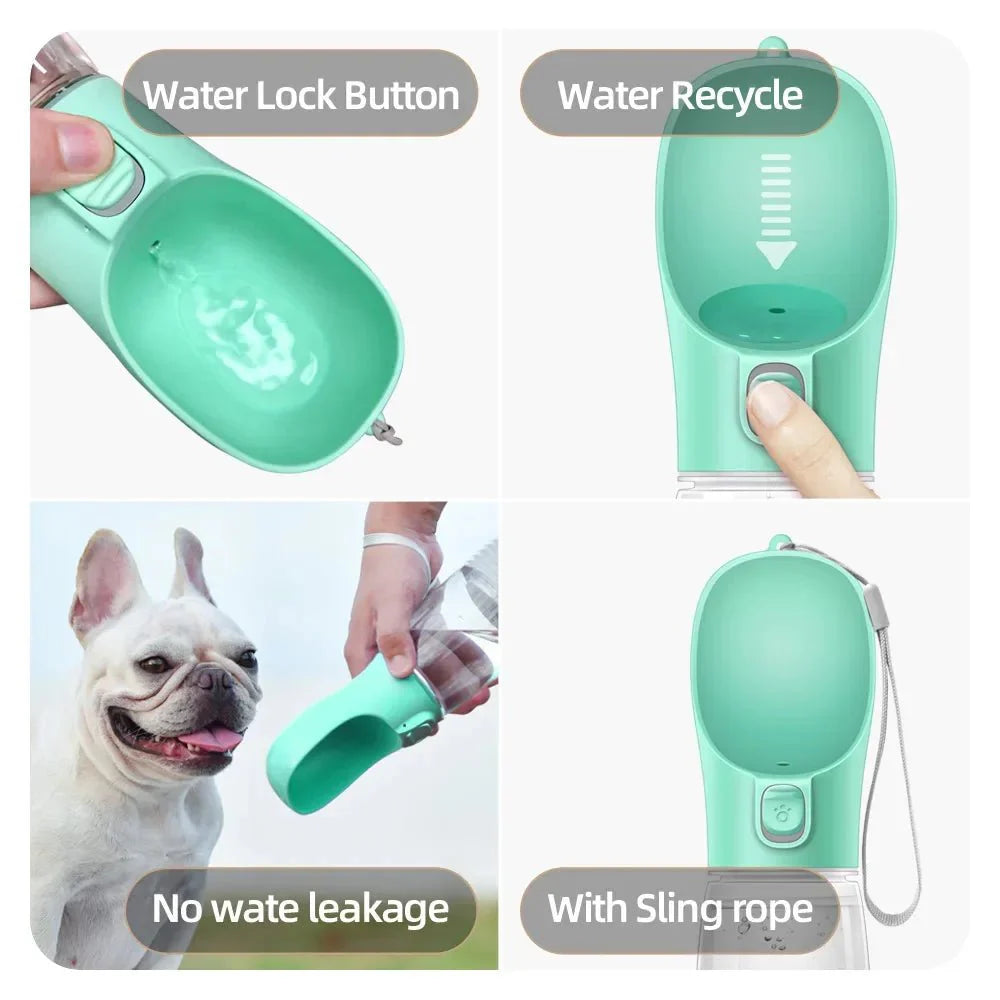 Portable Dog Water Bottle - Leakproof & Durable