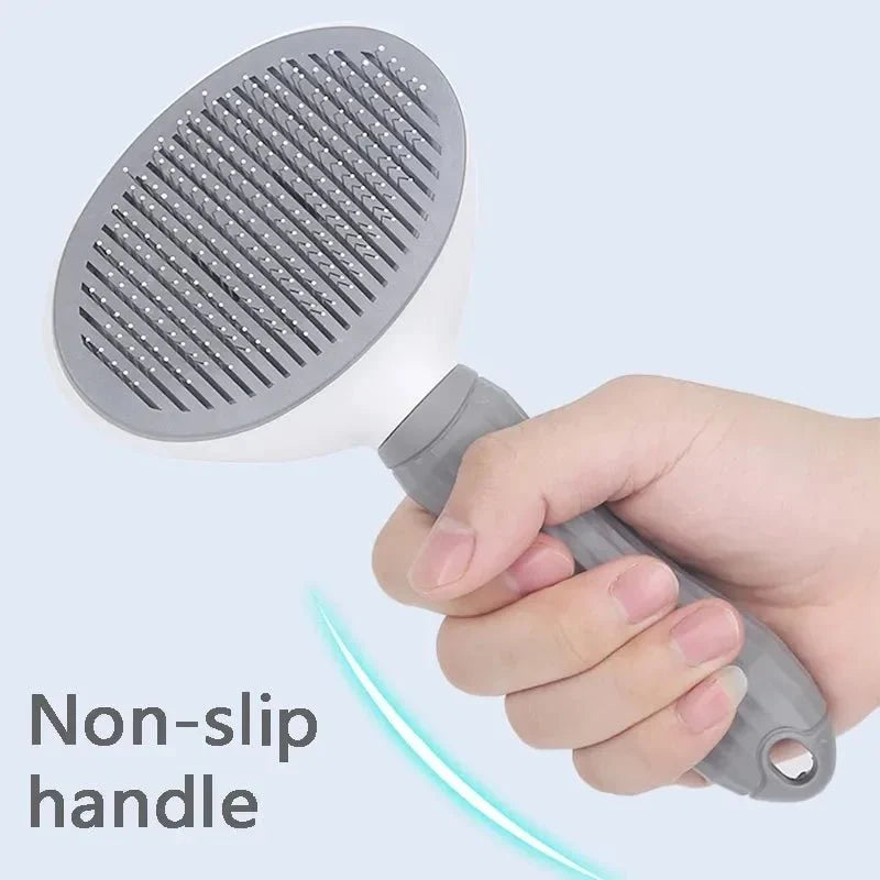 Self-Cleaning Pet Hair Removal Brush – Grooming Comb for Cats & Dogs