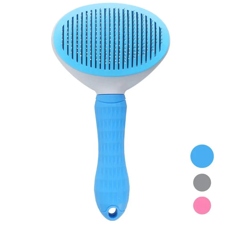 Self-Cleaning Pet Hair Removal Brush – Grooming Comb for Cats & Dogs